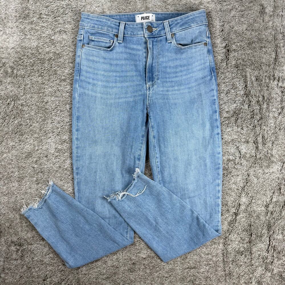 Paige Hoxton Crop Denim Jeans Women's 27 Blue